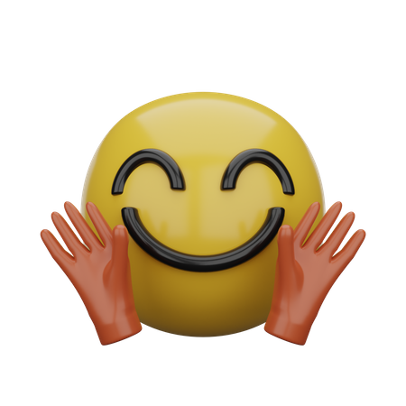 Hands Up Emoji 3D Illustration