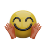 hands up emoji 3d logos