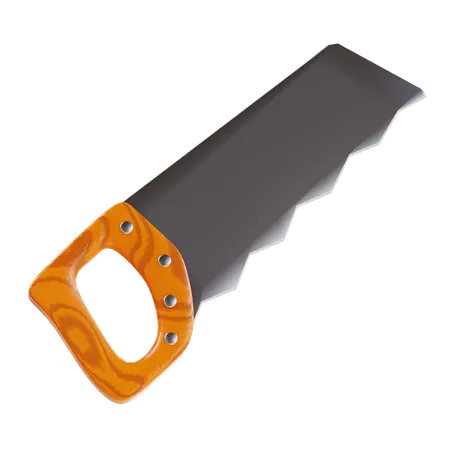 3 D Rendering Handsaw Construction Icon 3D Icon