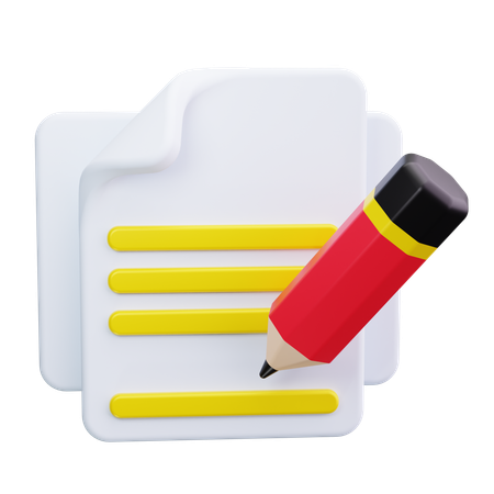 Handschrift  3D Icon