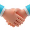 handshake 3d logo