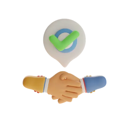 Handshake  3D Icon