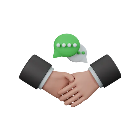 Handshake 3D Icon