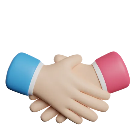 Handshake Deal Agreement 3D Icon