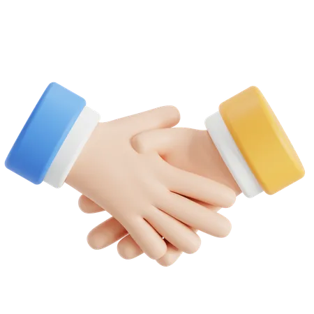 Agreement With Shaking Hands 3D Icon