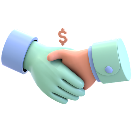 Handshake Agreement  3D Icon