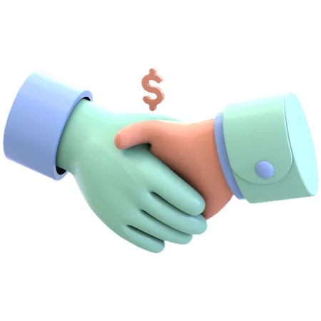 Handshake Agreement  3D Icon