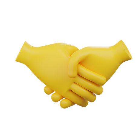 Handshake Emoji  3D Icon