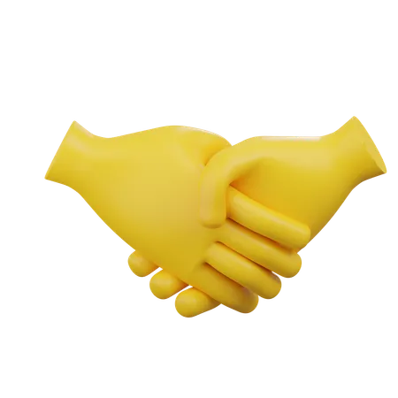Handshake Emoji  3D Icon