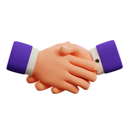 Handshake gesture  3D Icon