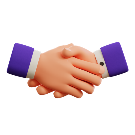 Handshake gesture  3D Icon