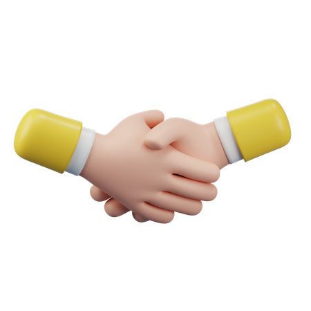 Handshake Gesture  3D Icon