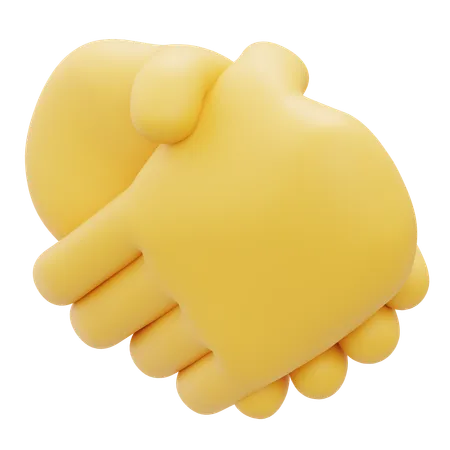 Handshake Gesture  3D Icon