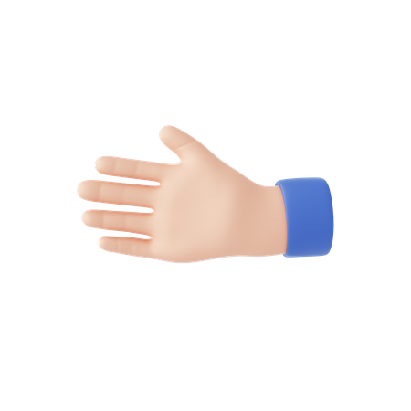 Handshake Gesture  3D Illustration