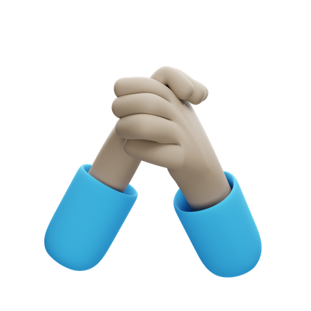 Handshake Gesture  3D Illustration