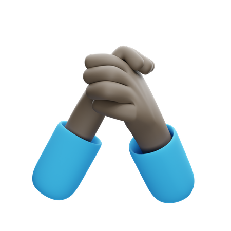 Handshake Gesture  3D Illustration