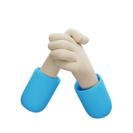Handshake Gesture 3D Illustration