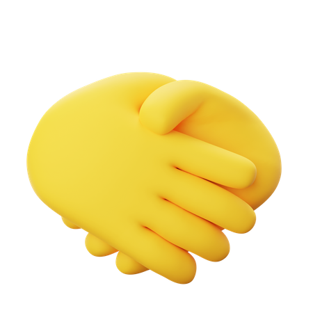 Handshake Gesture 3D Icon