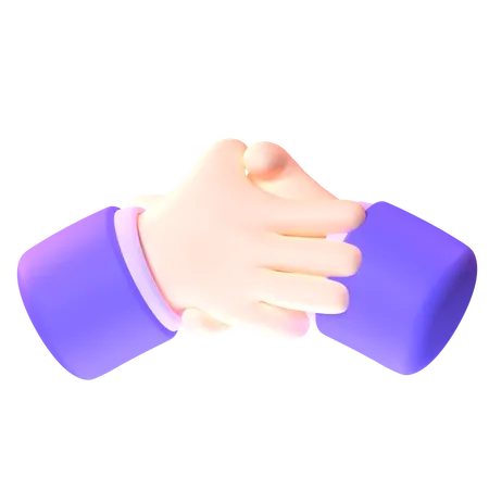 Handshake Gesture 3D Icon