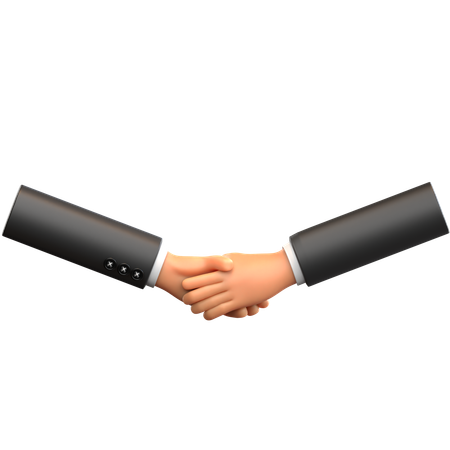 Handshake Hand Gesture  3D Icon