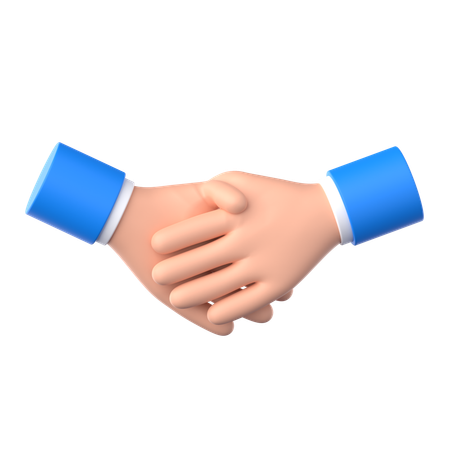 Handshake Hand Gesture  3D Icon