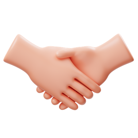 Handshake Hand Gesture  3D Icon