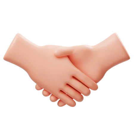 Handshake Hand Gesture  3D Icon