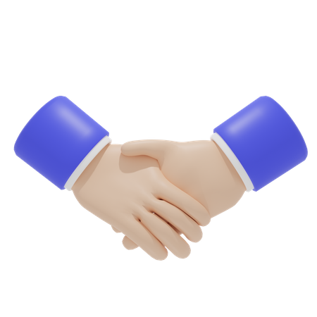 Handshake Hand Gesture  3D Icon