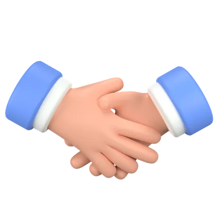 Handshake Hand Gesture  3D Icon