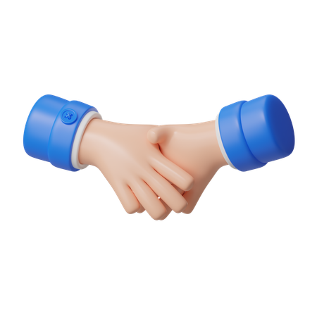 Handshake Hand Gesture  3D Icon
