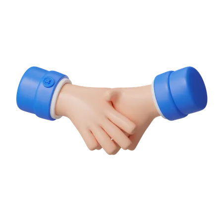 Handshake Hand Gesture  3D Icon