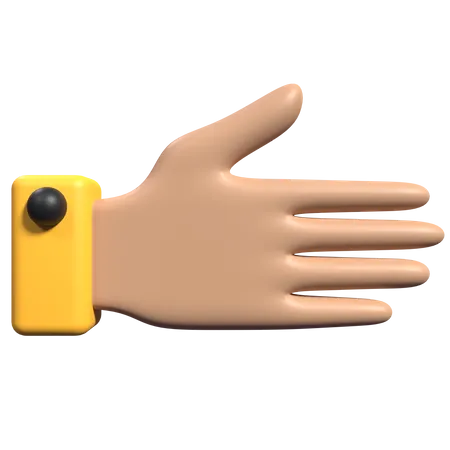 Handshake Hand Gesture  3D Icon