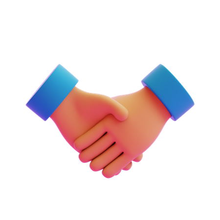 Handshake Hand Gesture  3D Icon