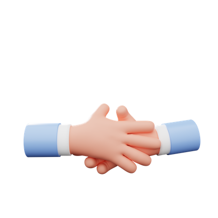 Handshake Hand Gesture  3D Icon
