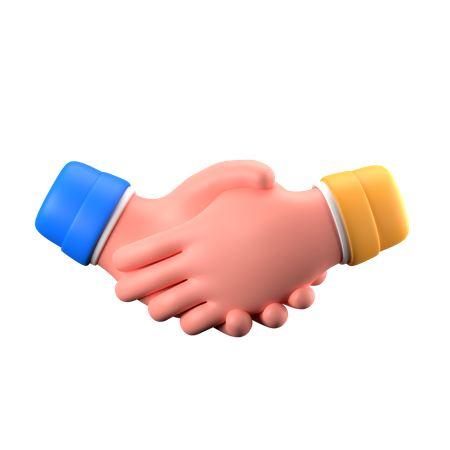 Handshake Hand Gesture  3D Icon