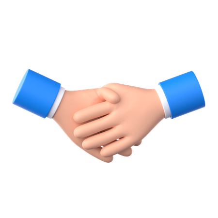 Handshake Hand Gesture  3D Icon