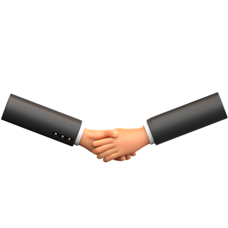 Handshake Hand Gesture  3D Icon
