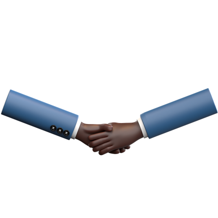 Handshake Hand Gesture  3D Icon