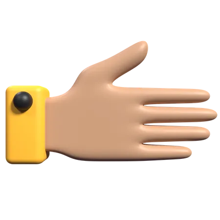 Handshake Hand Gesture 3D Icon