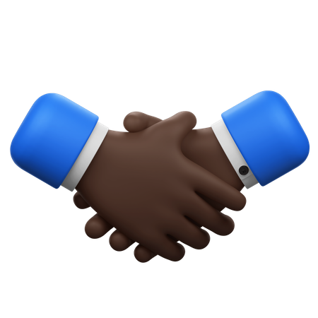 Handshake Hands Gesture  3D Icon