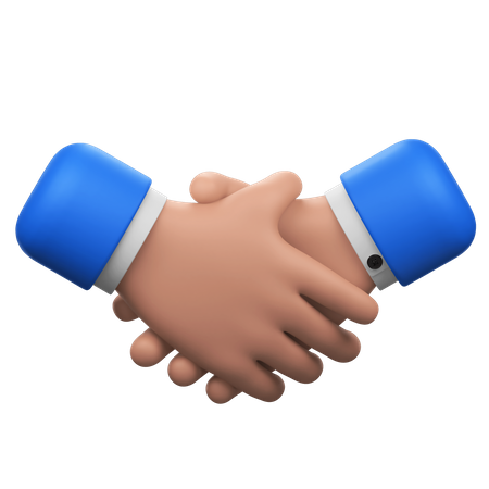 Handshake Hands Gesture  3D Icon