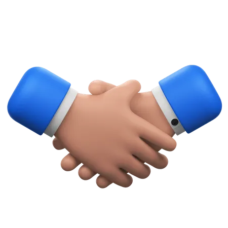 Handshake Hands Gesture  3D Icon