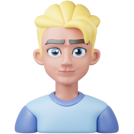 Handsome Boy  3D Icon