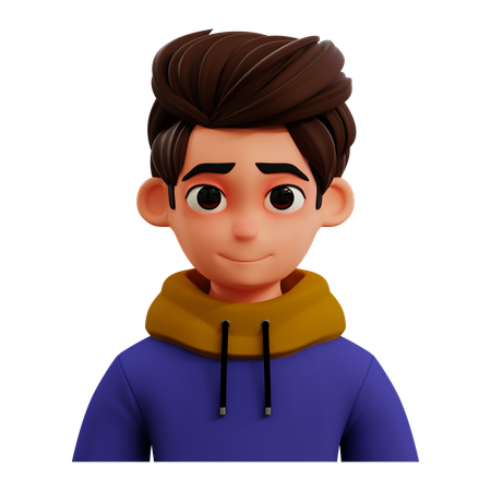 Handsome Man Avatar  3D Icon