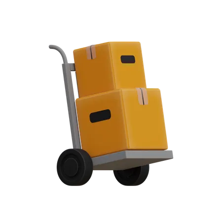 Handtruck  3D Illustration