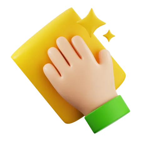 Handtuch abwischen  3D Icon