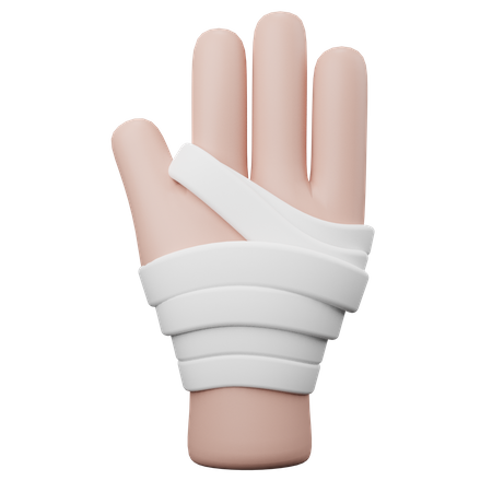 Handverletzung  3D Illustration