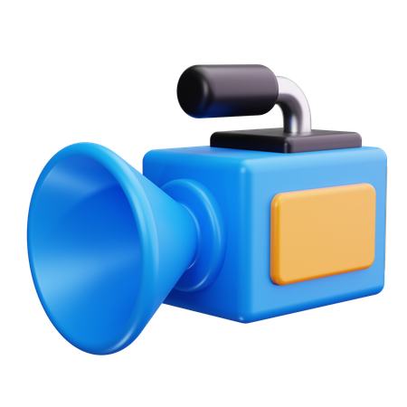 Handvideokamera  3D Icon