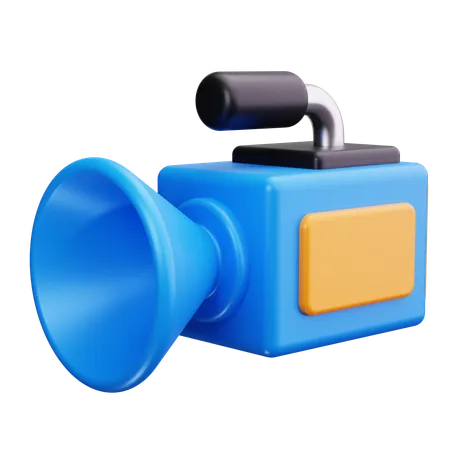 Handvideokamera  3D Icon