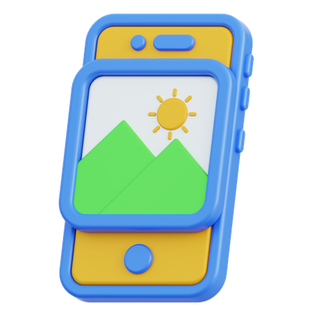 Handy, Mobiltelefon  3D Icon